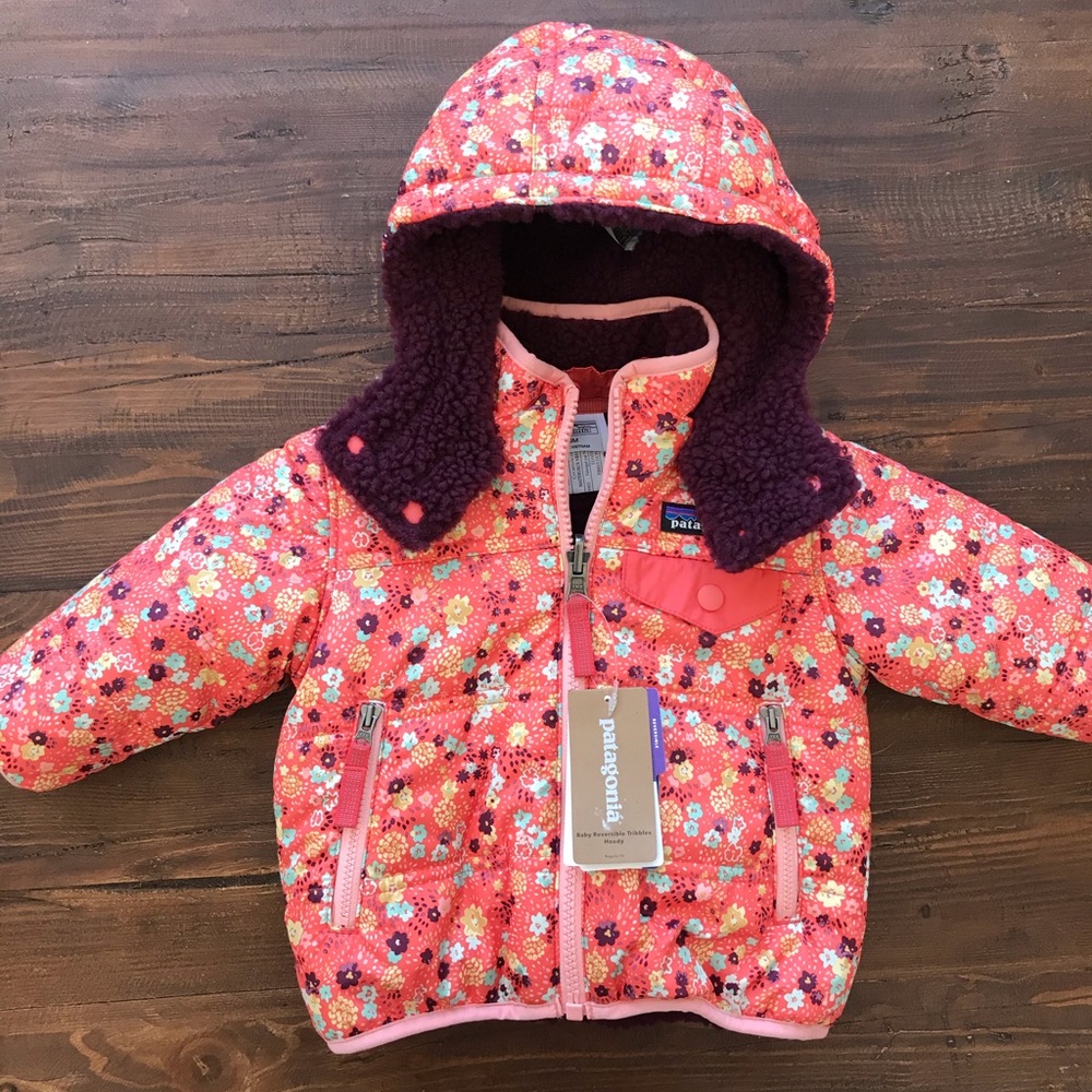 Patagonia Baby Jacket Floral Reversible 3-6 Months